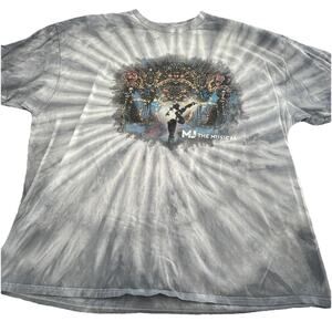 Michael Jackson MJ The Musical T-Shirt Tie Dye Broadway Thriller Tee Size 2XL